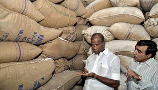 Minister for Rural Industries inspecting the Sagoserve