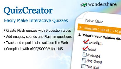 Wondershare's Quiz Creator